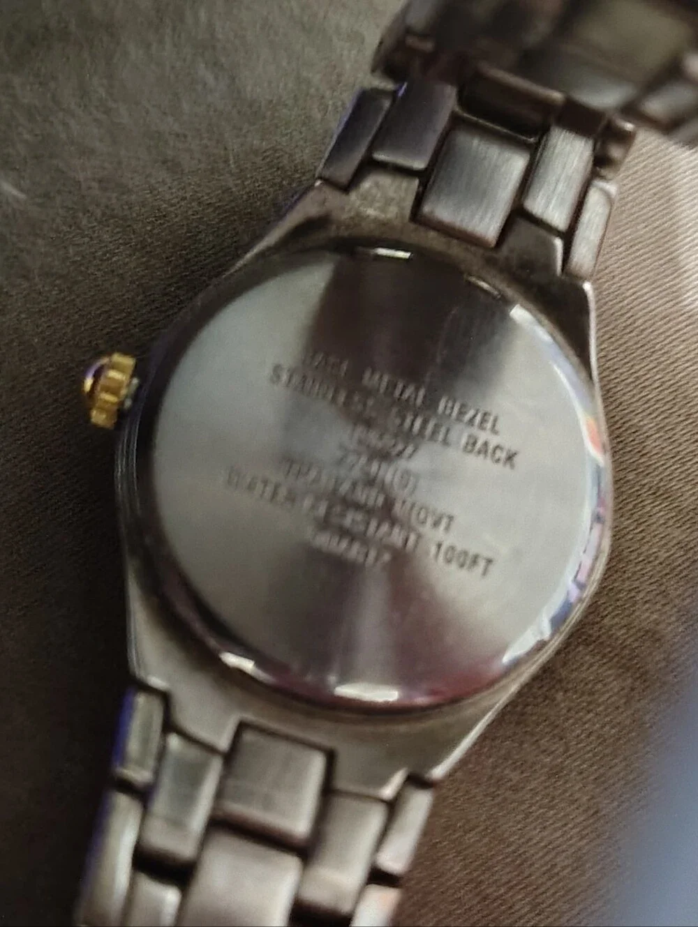 Anne Klein Two-Tone Gold and Silver Watch